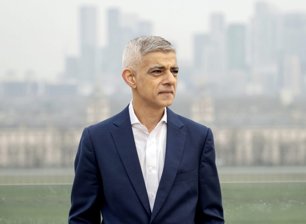 Sadiq Khan looking over Greenwich Park