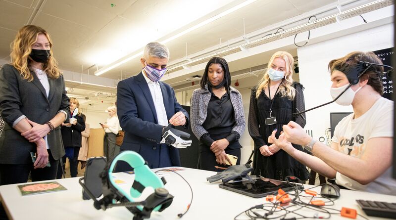 Sadiq visits a project he's funded supporting young people.